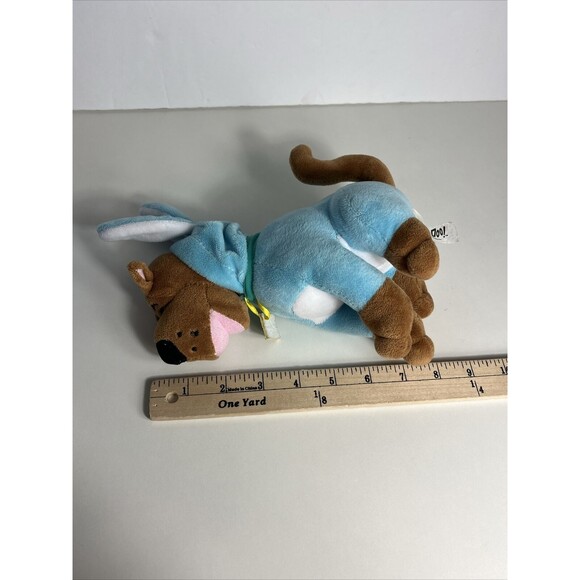 Grupo Ruz Scooby Doo 8" Plush Stuffed Toy in Blue Bunny Rabbit Suit - Picture 8 of 8